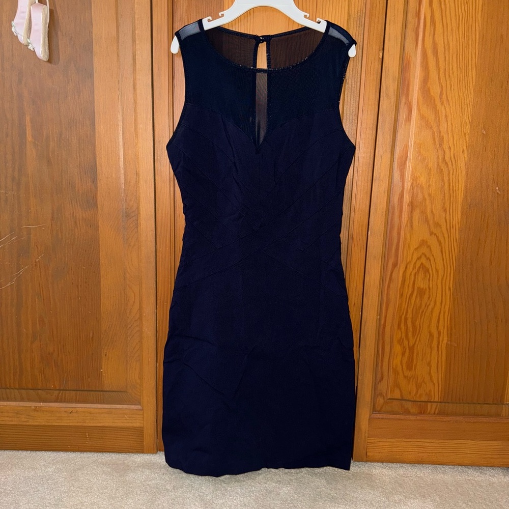 B Darlin Navy Sleeveless Mini Dress